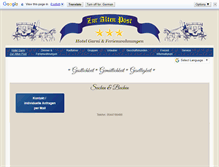 Tablet Screenshot of hotel-garni-zur-alten-post.de